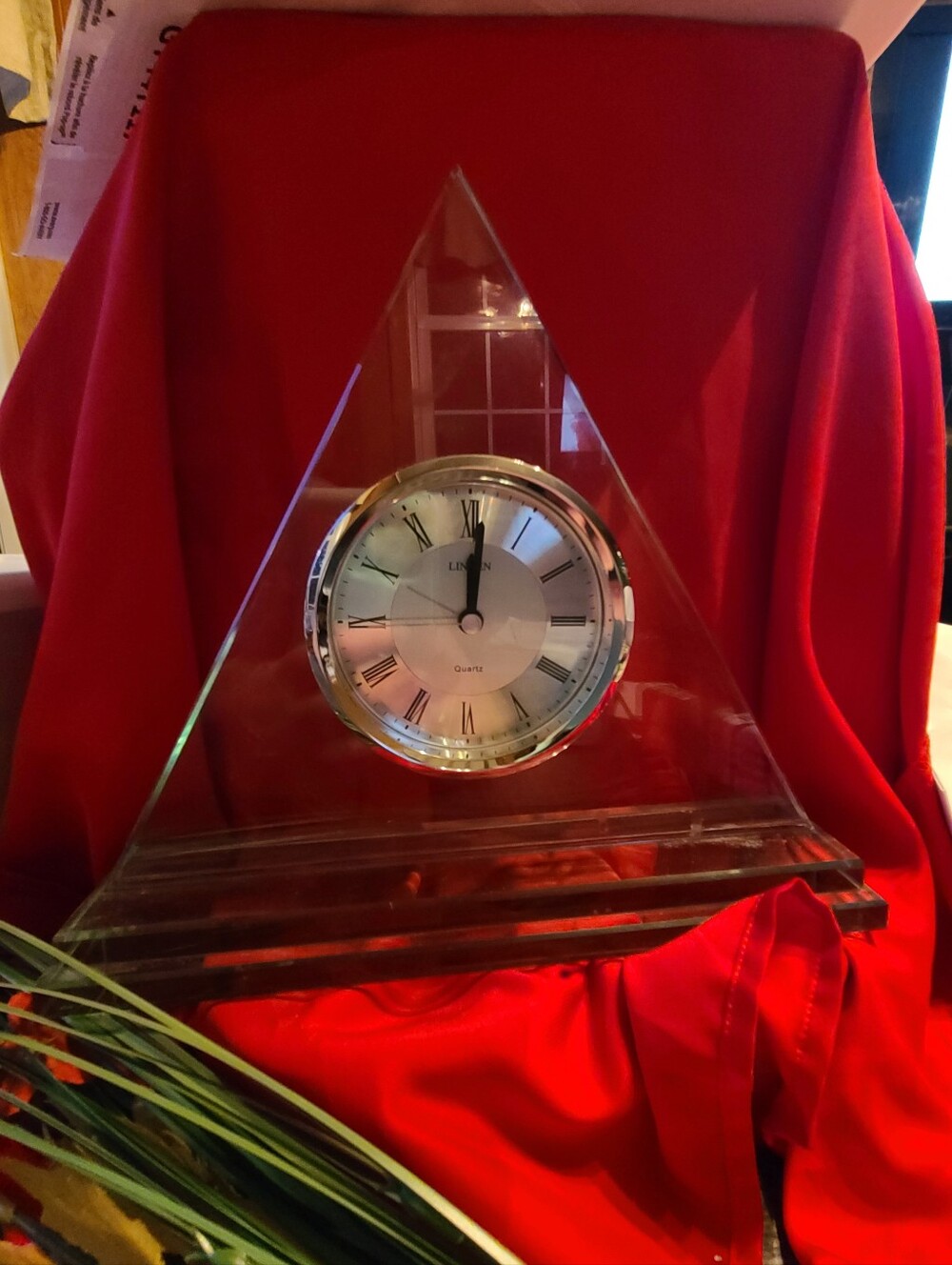 Vintage Crystal Pyramid Clock For Sale Today Vintage Keeps Time.